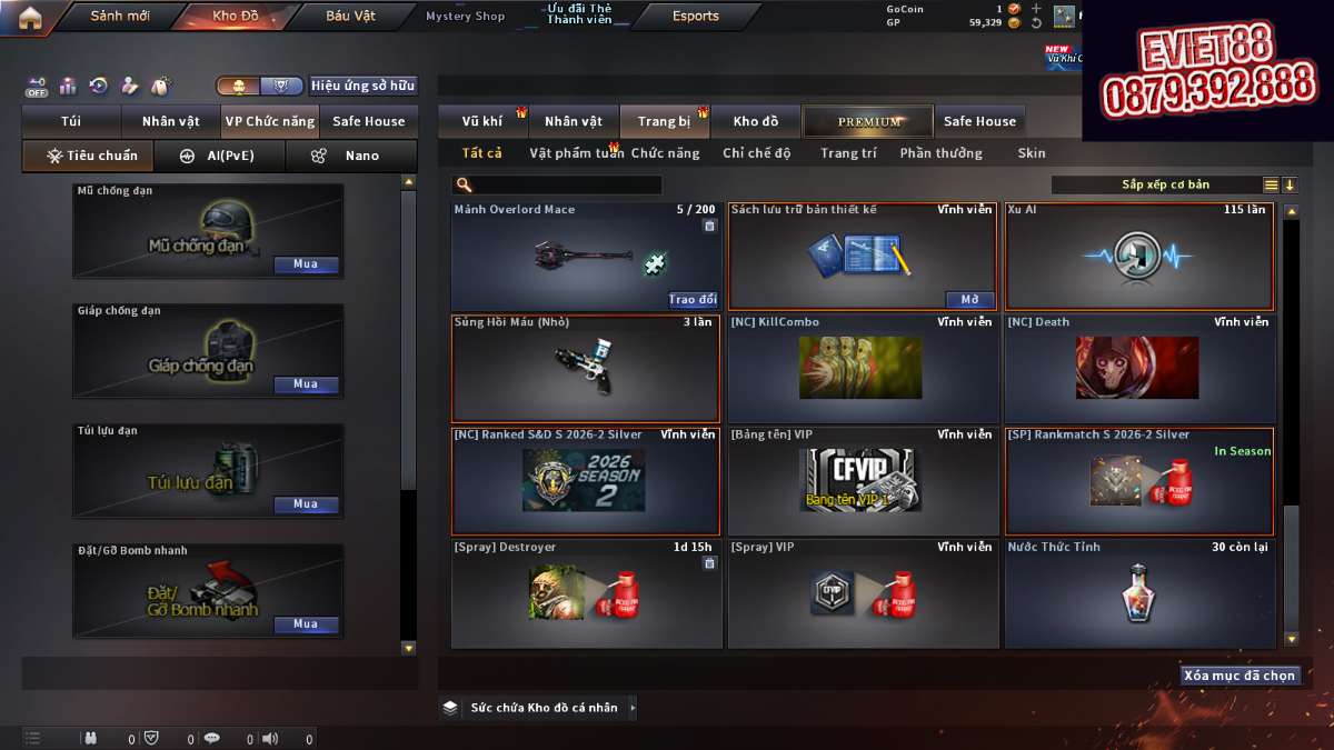 shop acc cf uy tin gia re